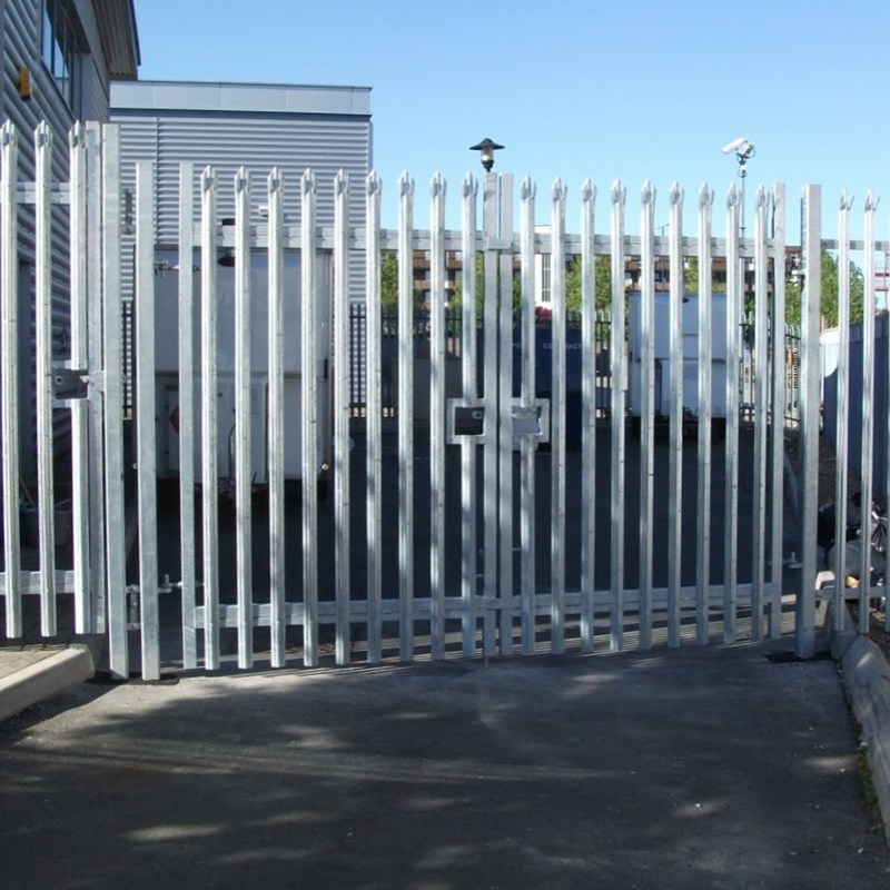 Galvanised Palisade Double Leaf Gates | Gates Palisade Gates