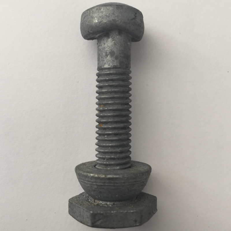 M8 Bolt with Shear off Nut for D Section Palisade Pales